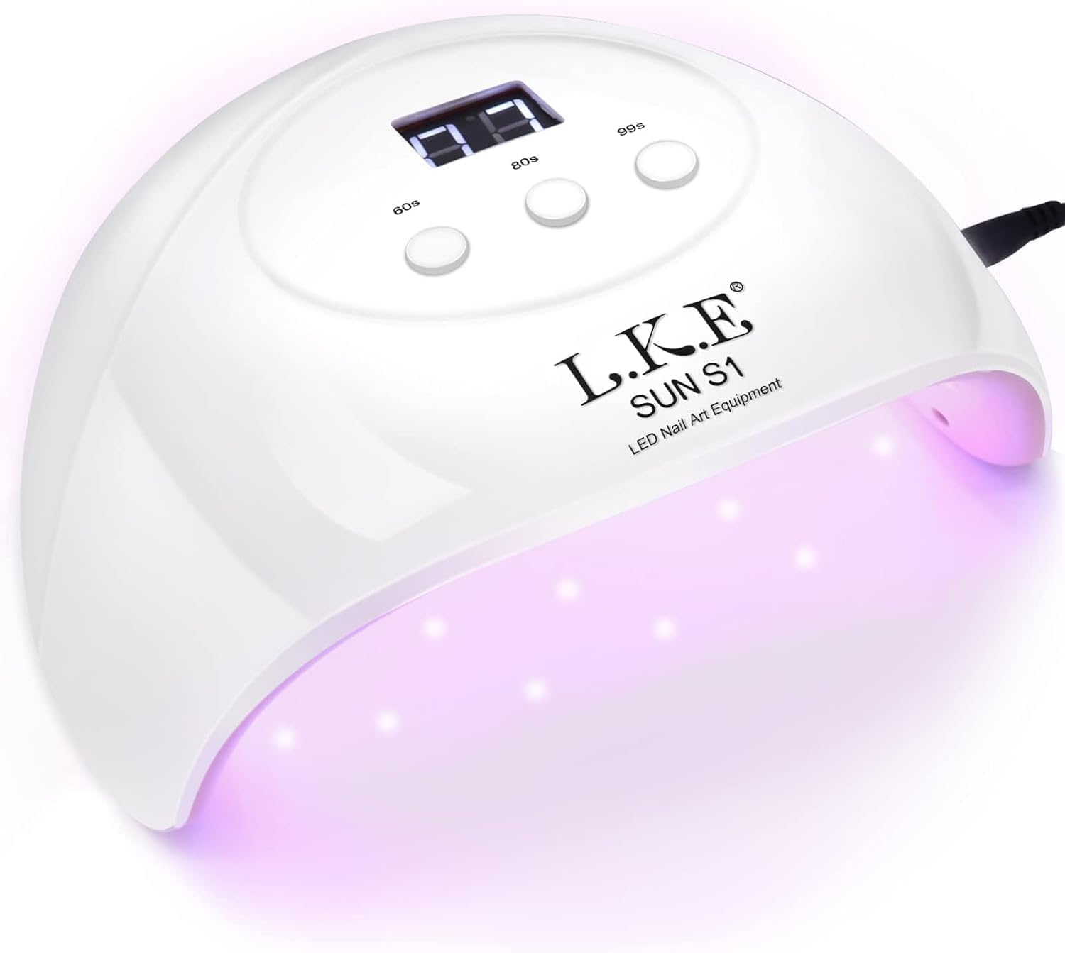 72W UV LED Nail Lamp — LCD Timer & Auto Sensor