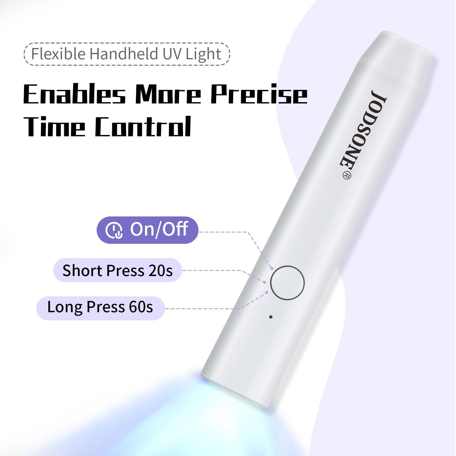 White JODSONE handheld UV LED nail lamp - 3