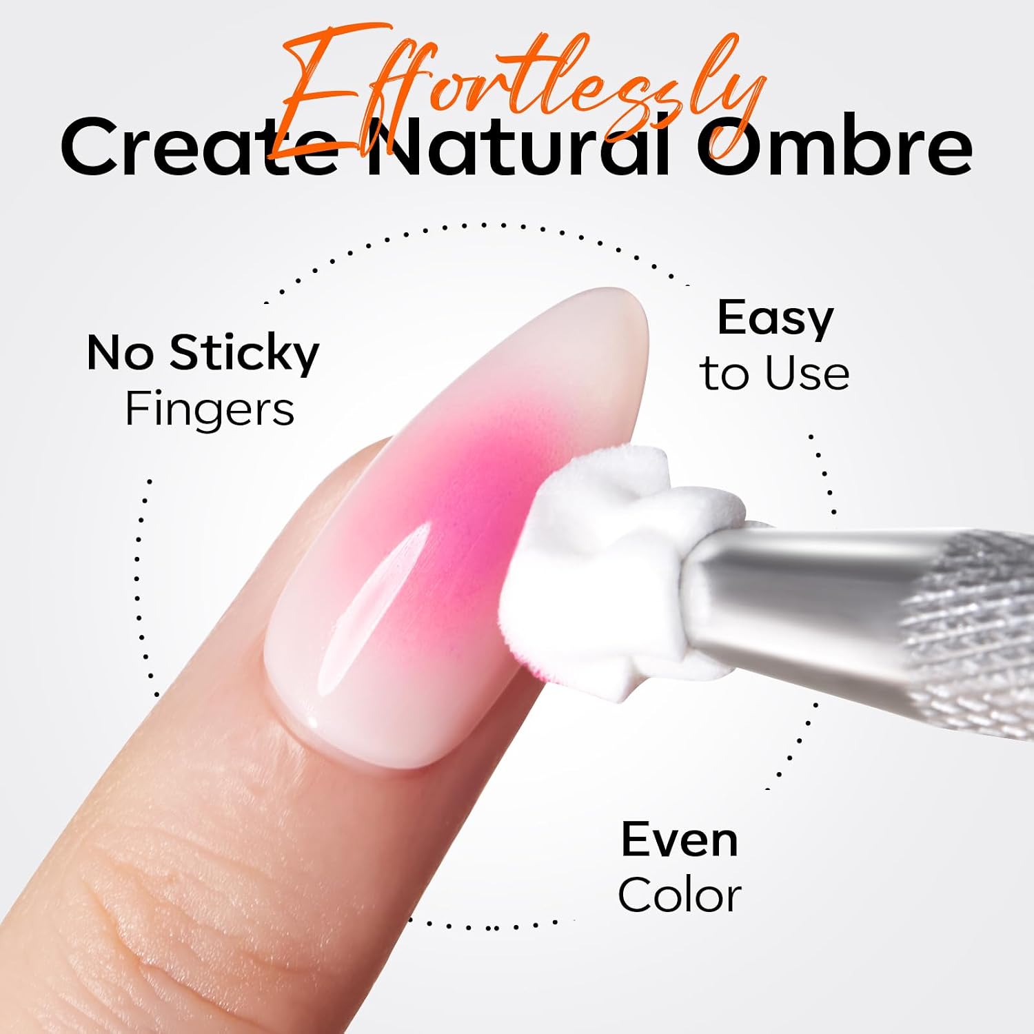 Modelones 150 nail sponges with press-to-open grabbing pen - 3