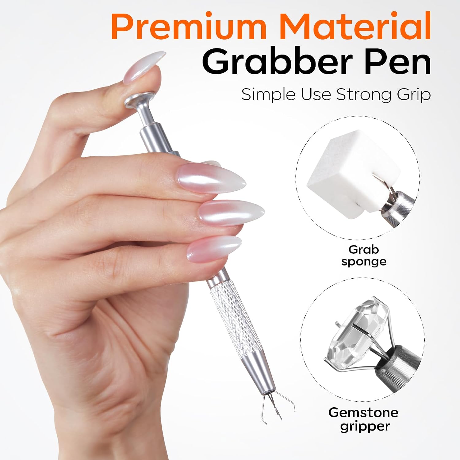 Modelones 150 nail sponges with press-to-open grabbing pen - 4