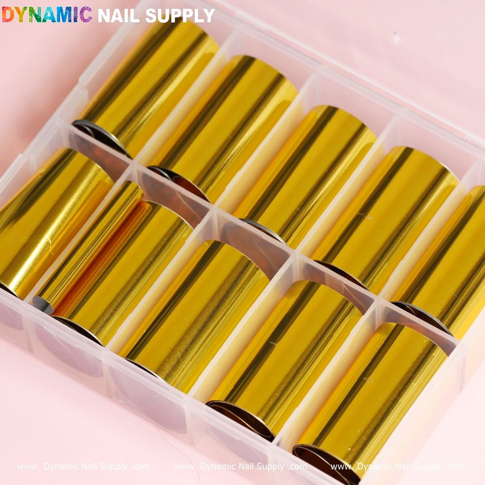 gold nail art foils sheets - 2