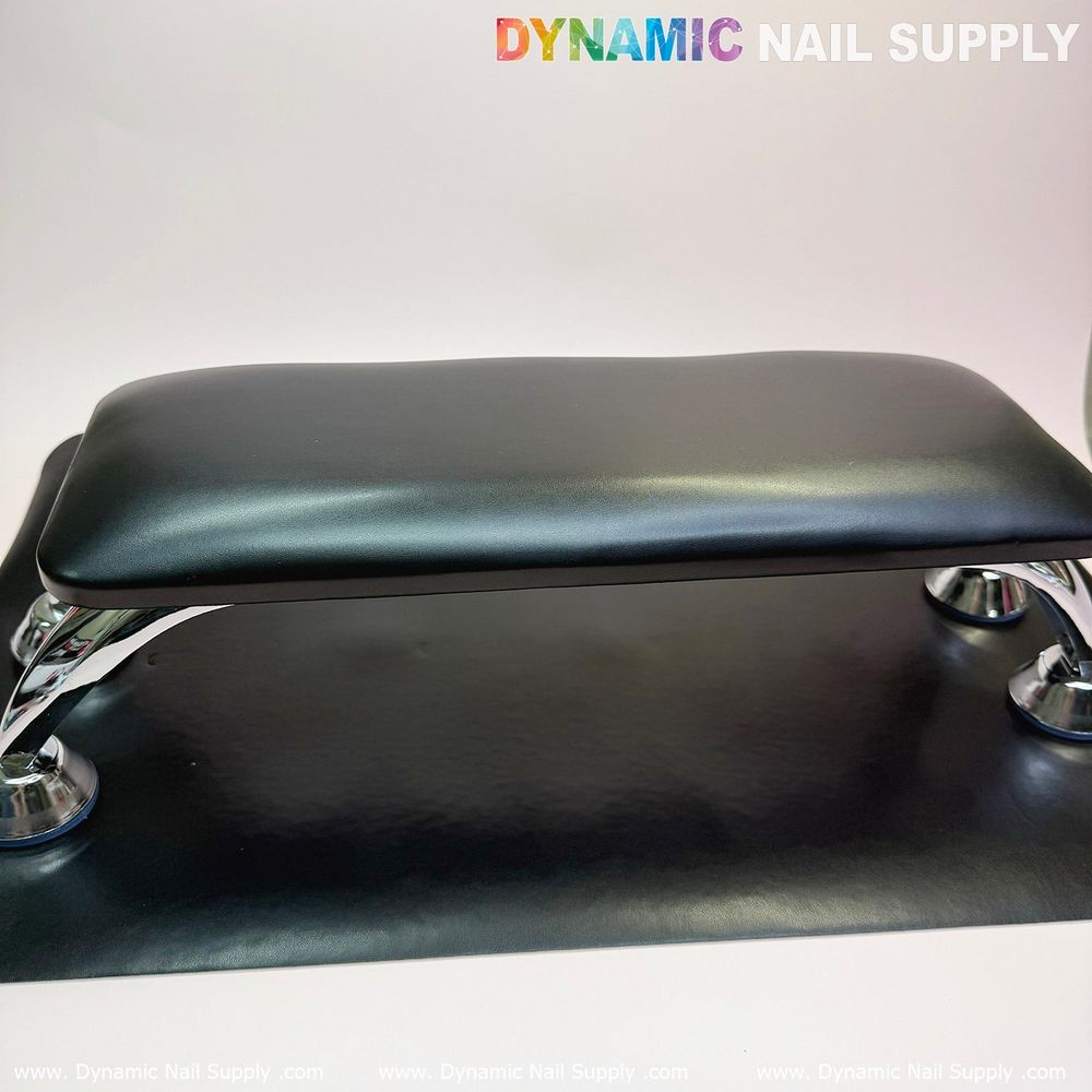black microfiber leather manicure armrest cushion - 6