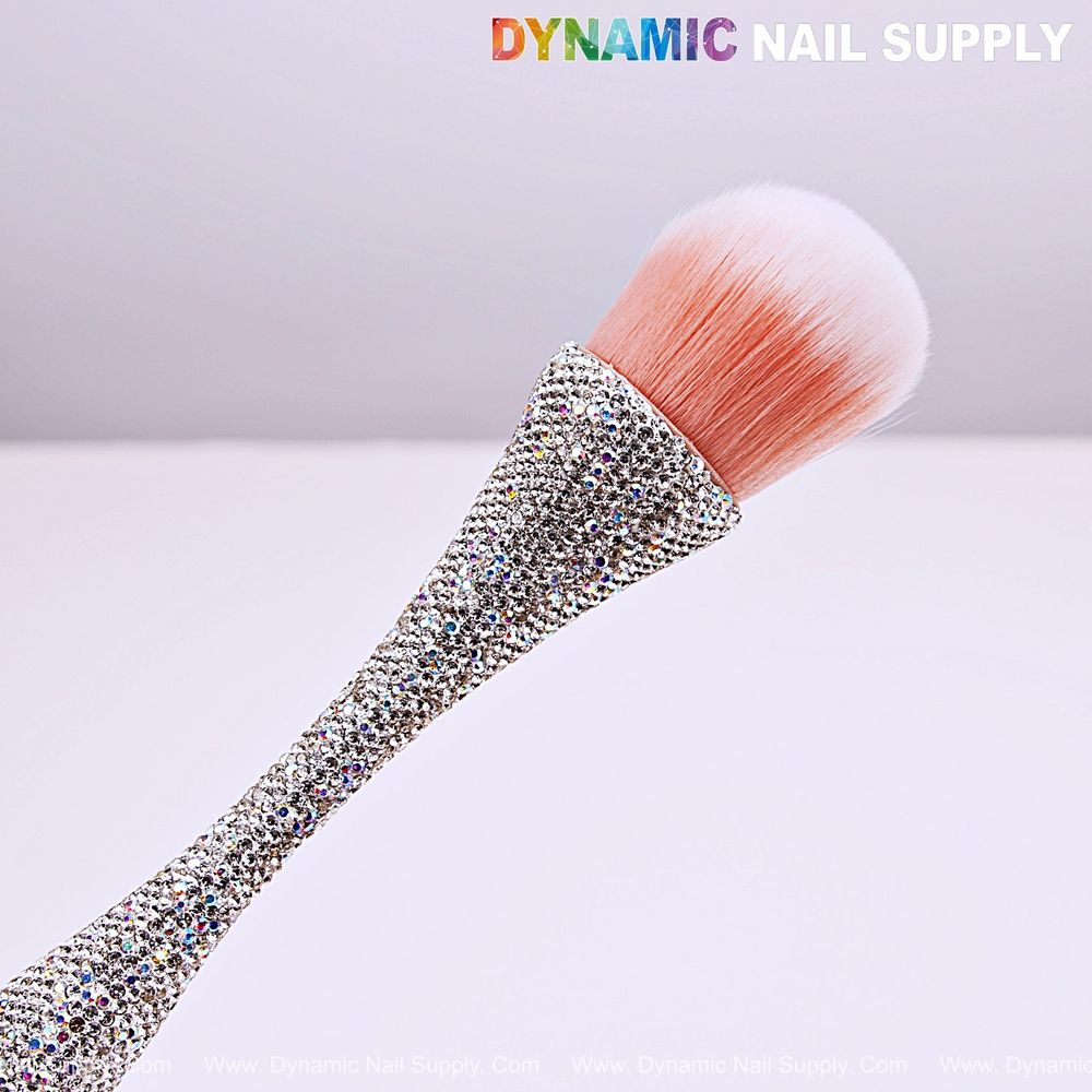 pink white ombre dust brush - 4