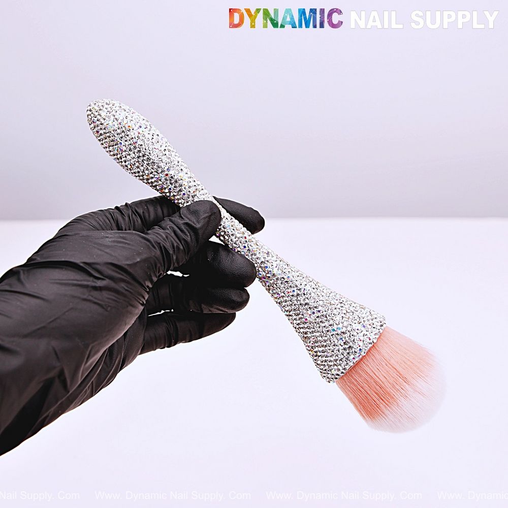 pink white ombre dust brush - 5