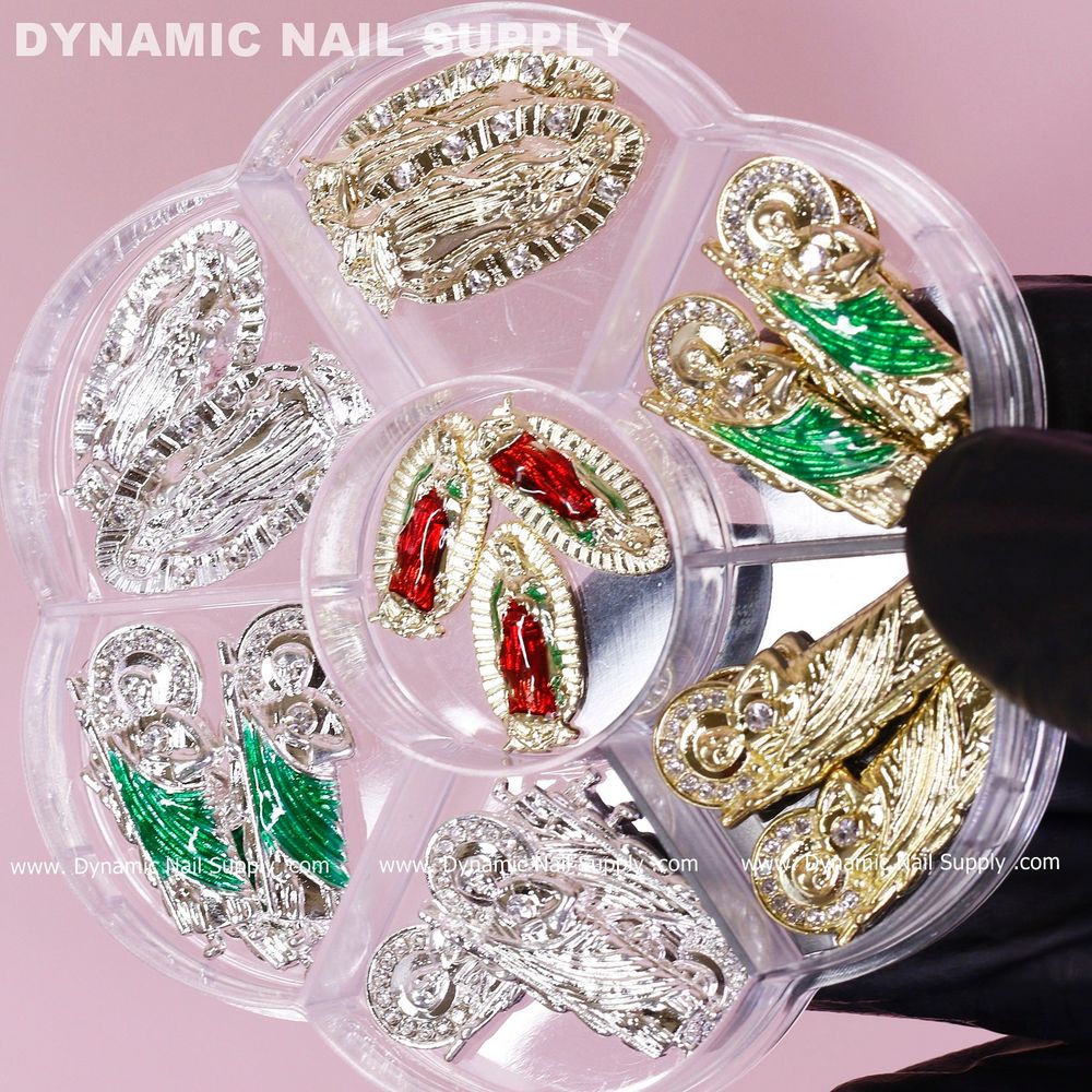 Religious Nail Charms Set — 19 Vintage Icons for Art