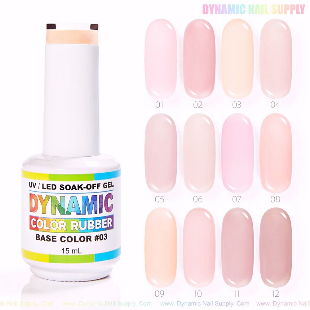 nude rubber base builder gel bottles - 2